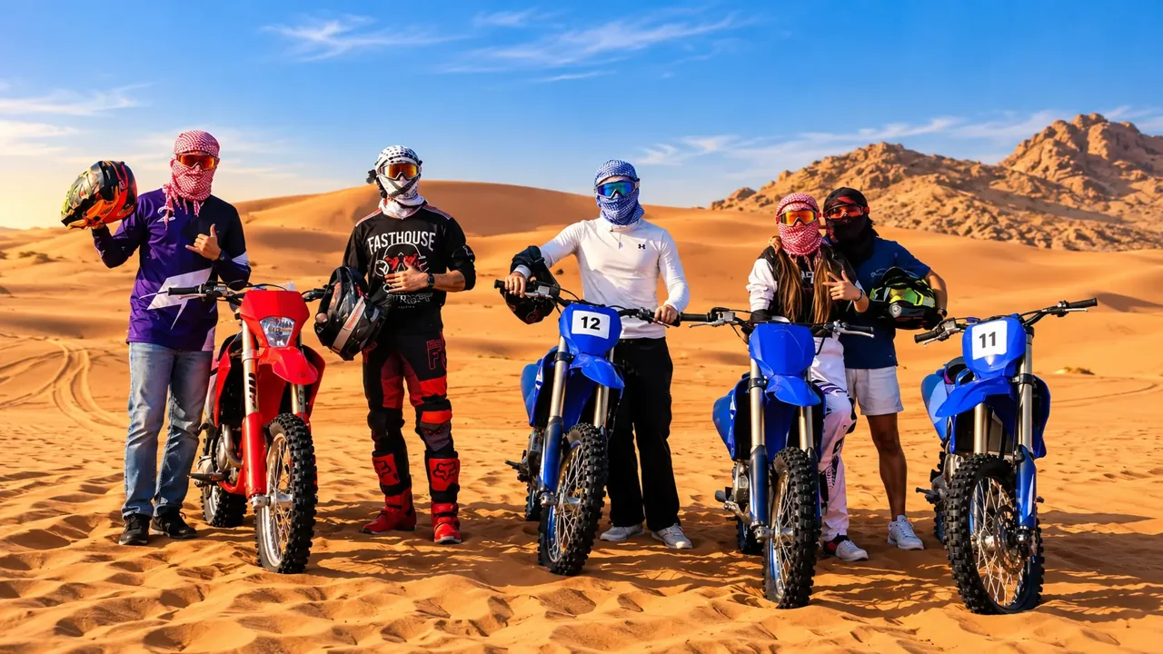 Dirt Bike Dubai in the Dubai desert